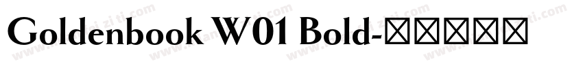 Goldenbook W01 Bold字体转换